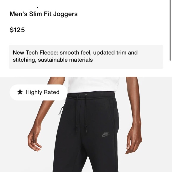 Men’s Nike slim fit joggers - Picture 4 of 5